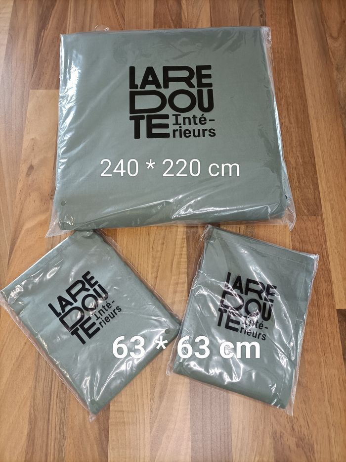 Ensemble neuf housse de couette Percale de coton bio 240*220 cm + 2 taies d'oreillers 63*63 cm La redoute