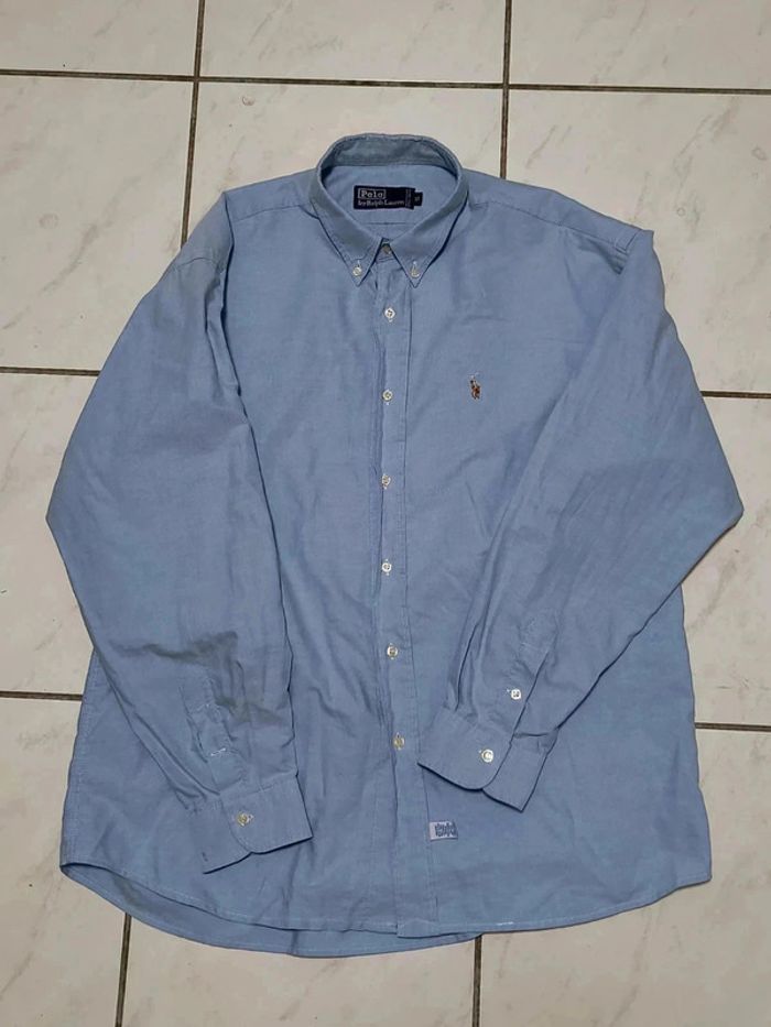 Chemise Ralph Lauren vintage bleu clair – Logo brodé – Taille XL (équivalent L/XL homme) - photo numéro 2