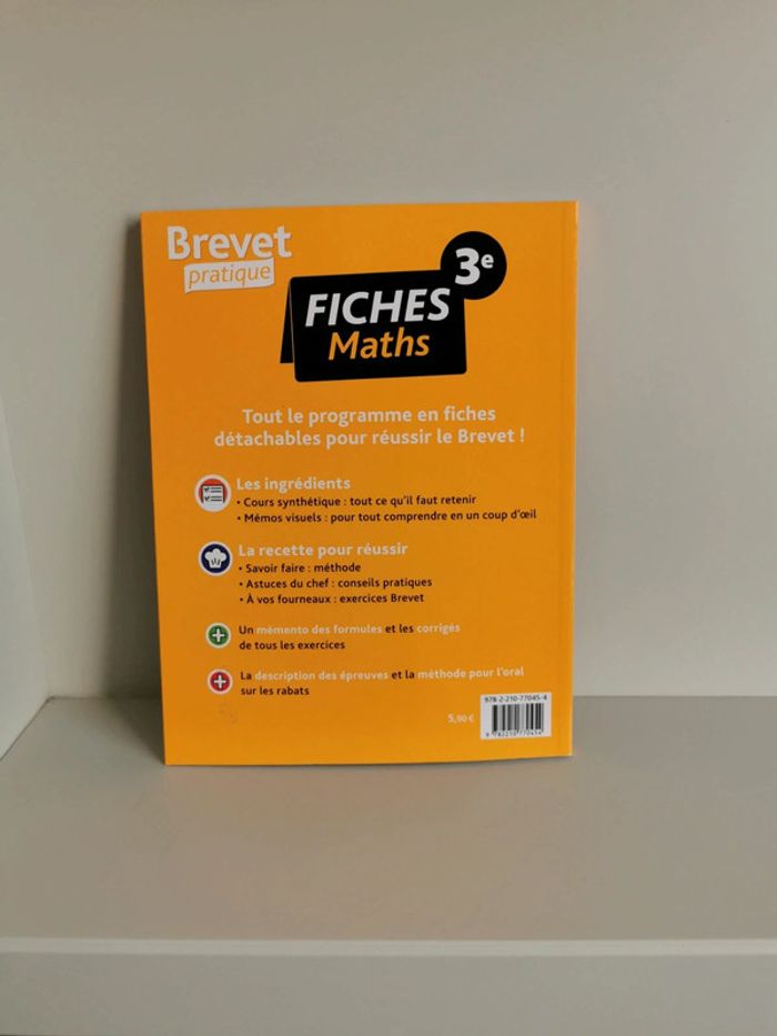 Brevet pratique fiche maths 3e Magnard - photo numéro 2