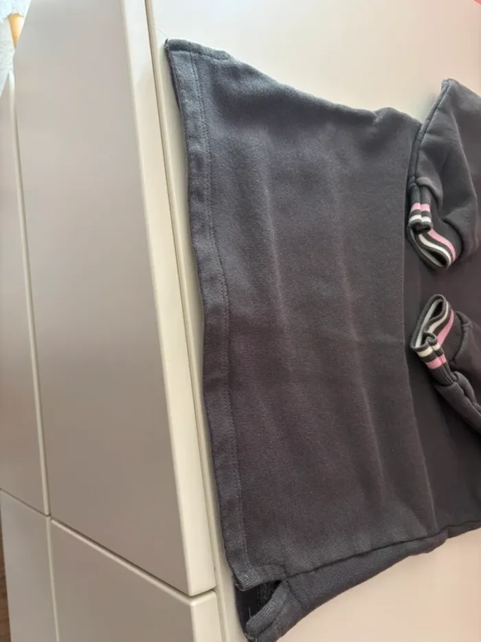 Robe/sweat ZARA grise/rose 6Y/116cm - photo numéro 9