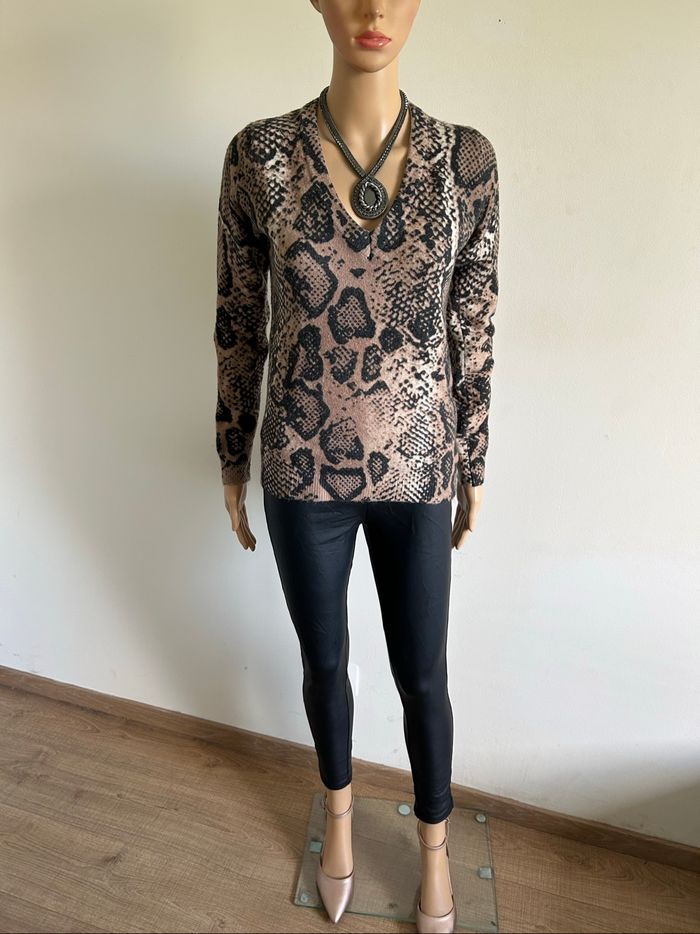 Pull imprimé tout doux Morgan taille S excellent état - photo numéro 3