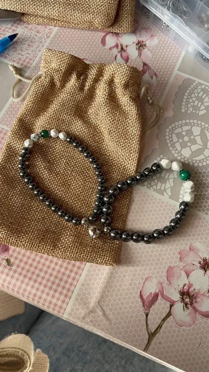 Lot bracelets couple / amis Saint-Valentin