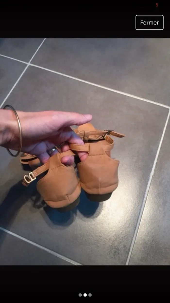 Sandales camel taille 40 - photo numéro 2