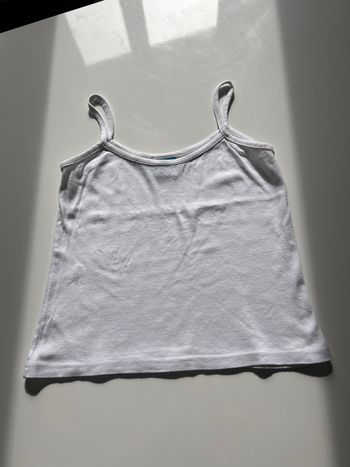 Débardeur blanc 100% cotton