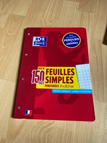 Feuilles mobiles perforées