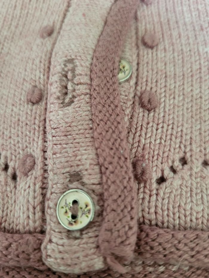 Gilet vieux rose sergent major 12 mois - photo numéro 2