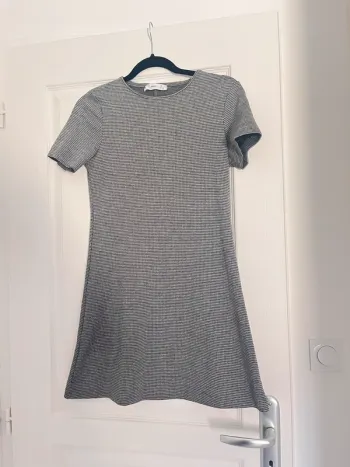 Robe vichy blanche et borie