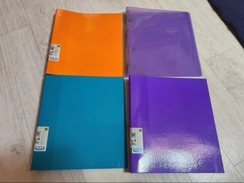 Lot de fournitures scolaires neuf  4 grands classeurs Elba
