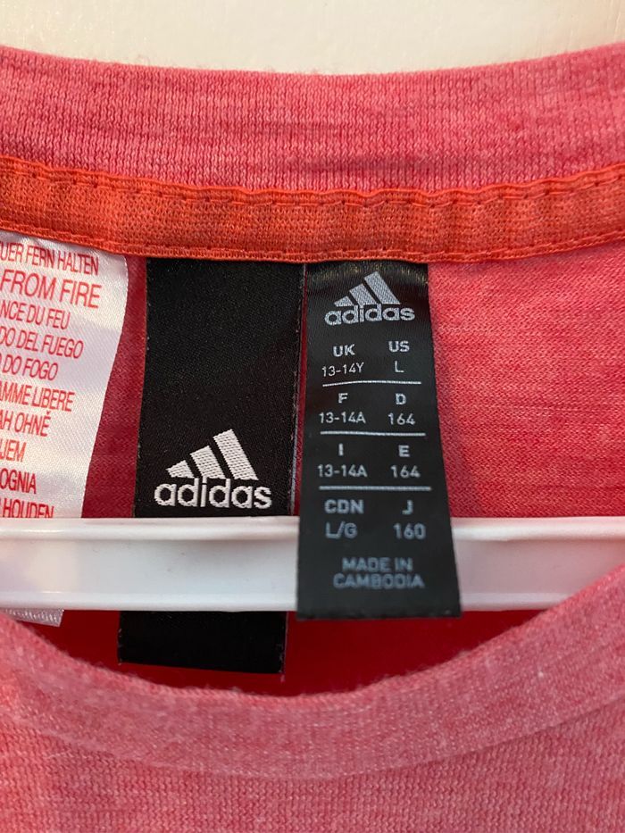 T-shirt fille Adidas taille 13-14 ans - photo numéro 3