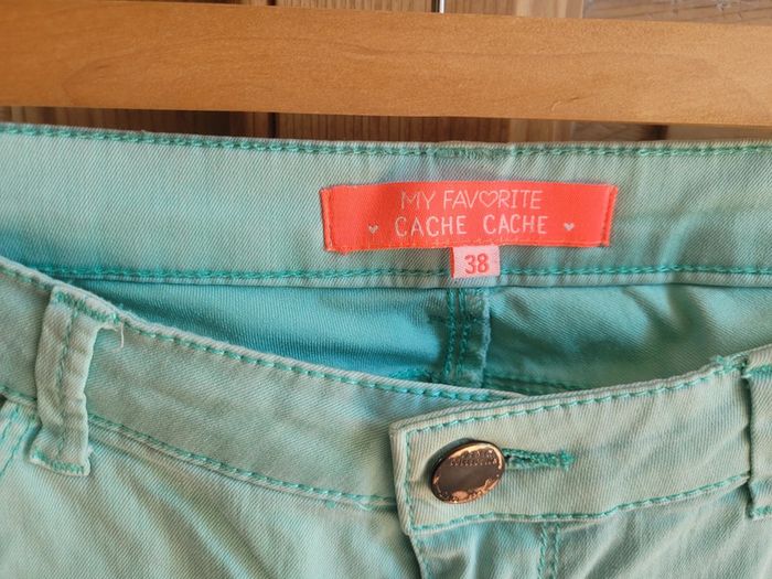 Pantalon turquoise taille 38 - photo numéro 2