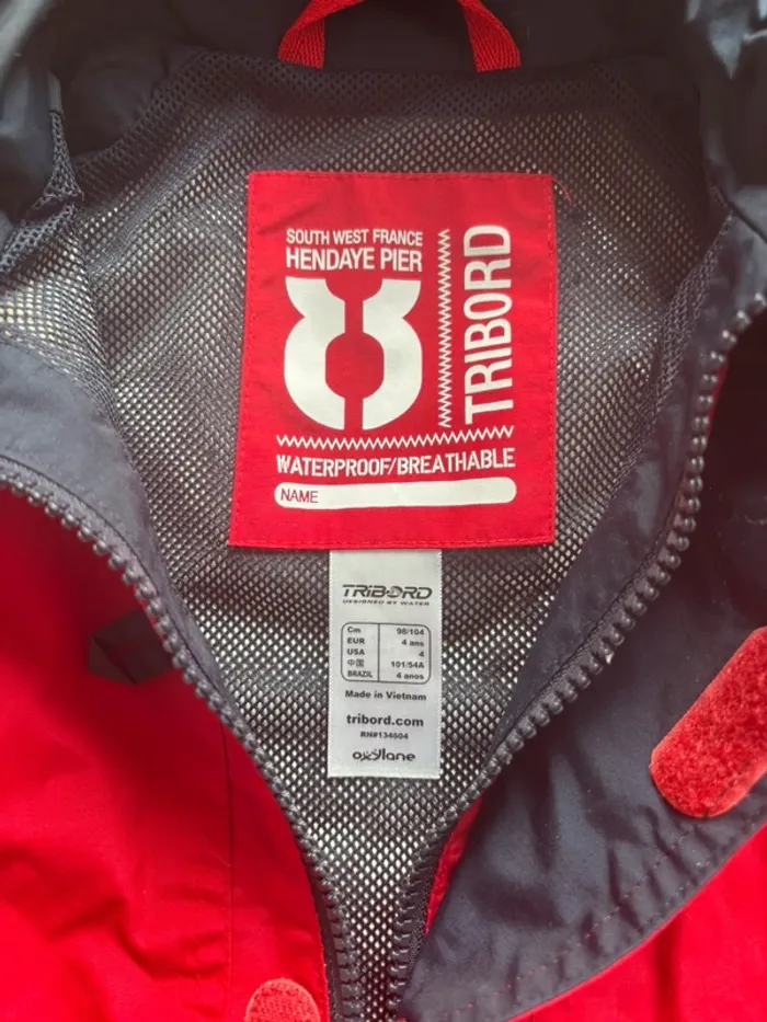 Veste imperméable tribord 4 ans - photo numéro 2