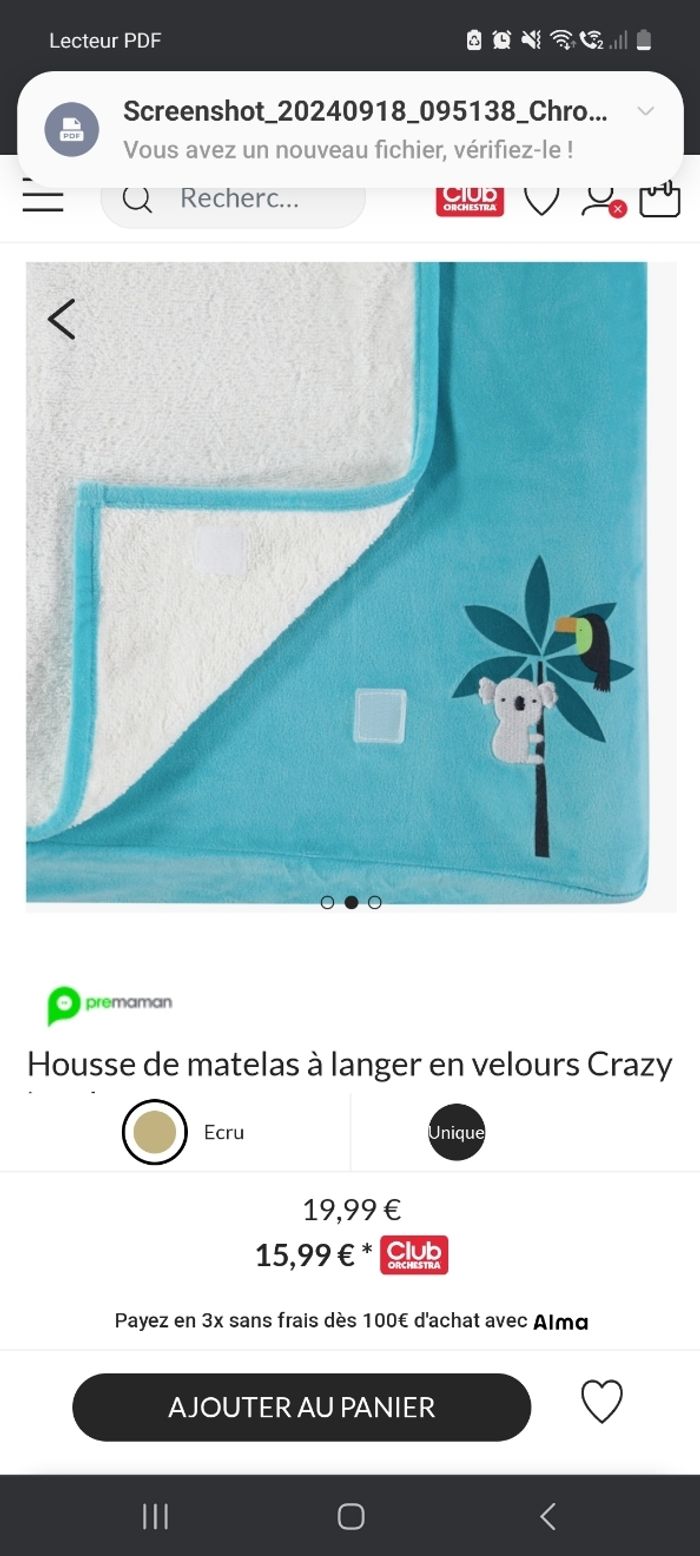 Matlas à langer neuf + housse neuf - photo numéro 3