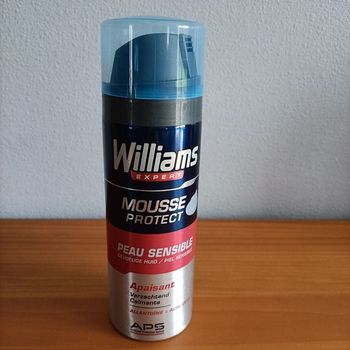 Williams expert mousse à raser protect peau sensible