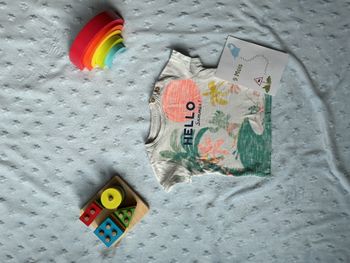 teeshirt manches courtes blanc impression devant 9 mois creeks