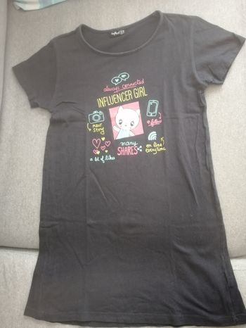 Tee-shirt nuit 10 ans 