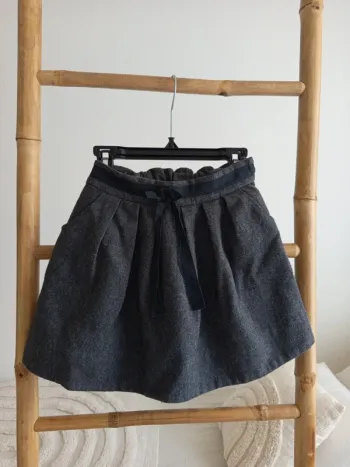 Jupe en laine grise Jacadi Paris 8 ans