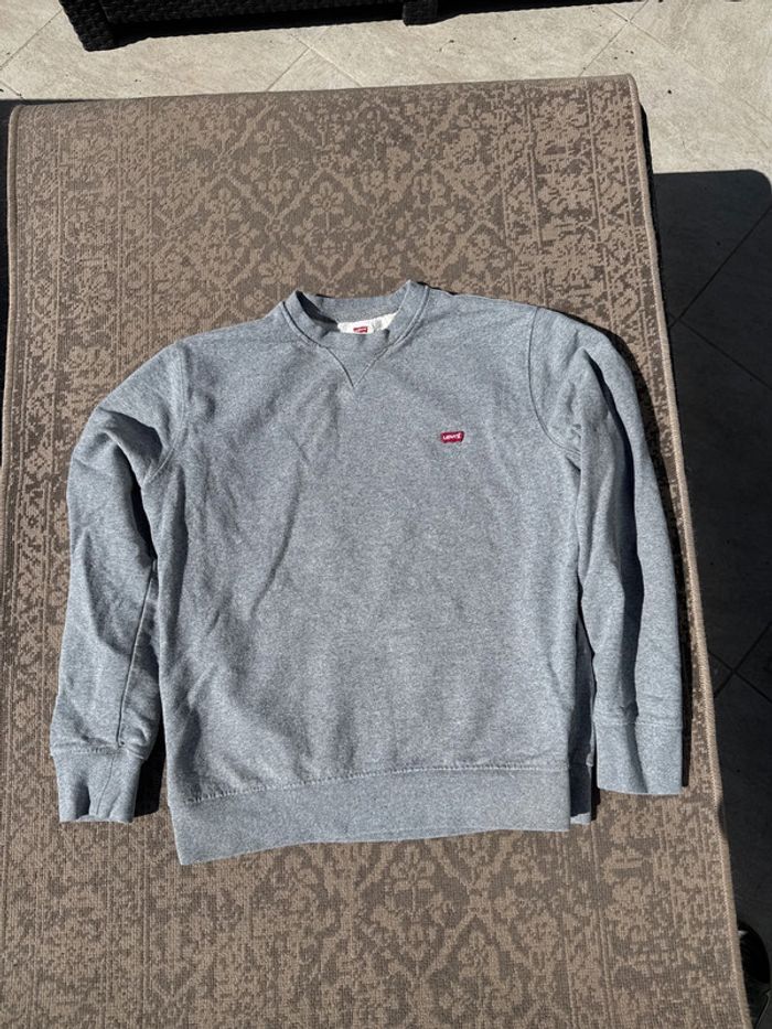 Sweat Levi’s gris col rond - Taille L