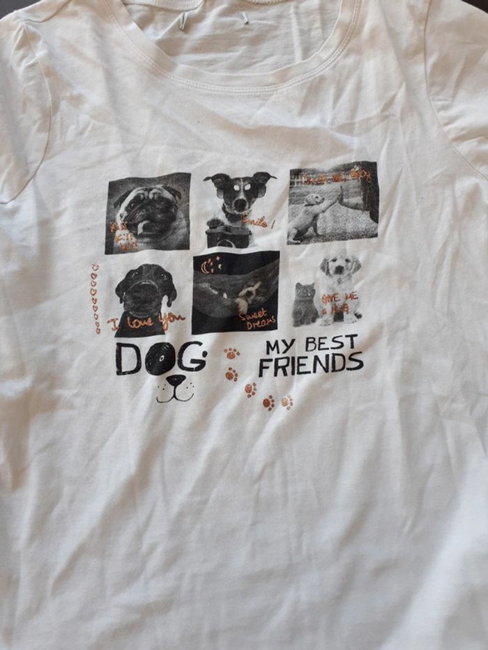 Lot de 2 tee-shirt manches longues chiens Gémo  12 ans - photo numéro 5