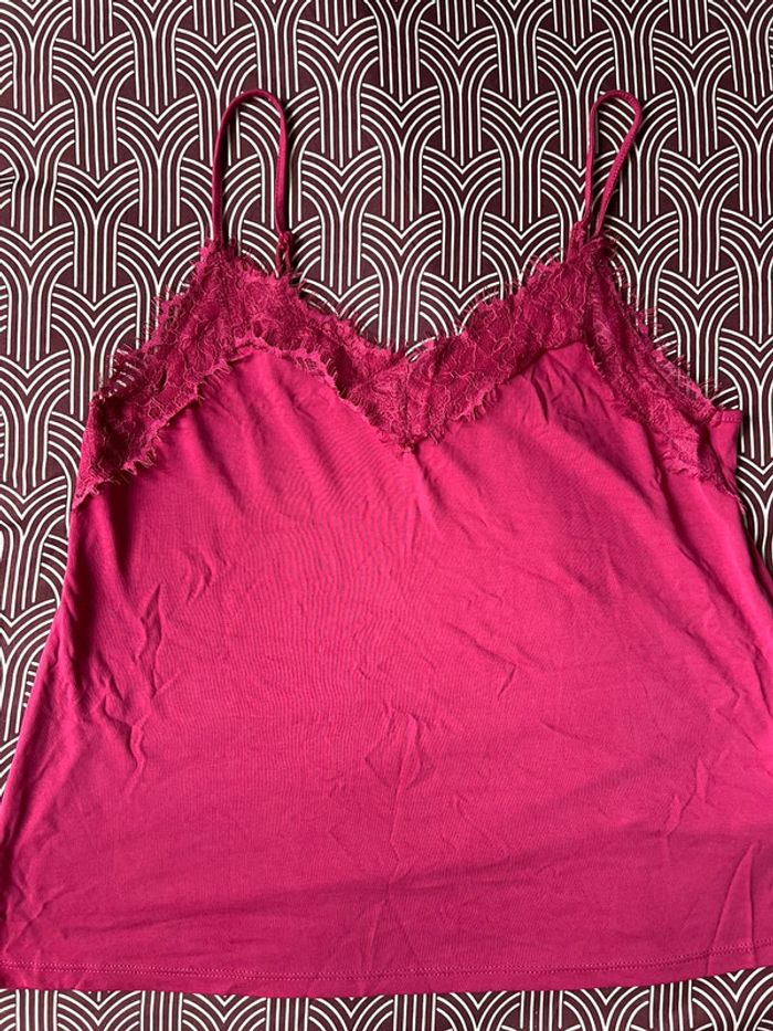 Débardeur rose amisu New yorker taille L