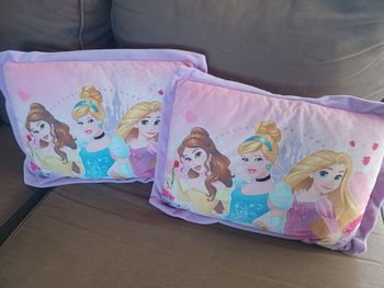 Lot de 2 coussins princesses Disney