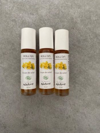 Lot 3 roll on coup de soleil direct nature