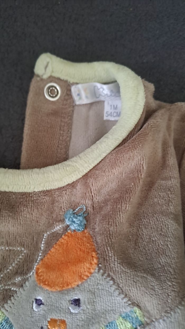 Lot de 2 pyjamas garçon 1 mois - photo numéro 3