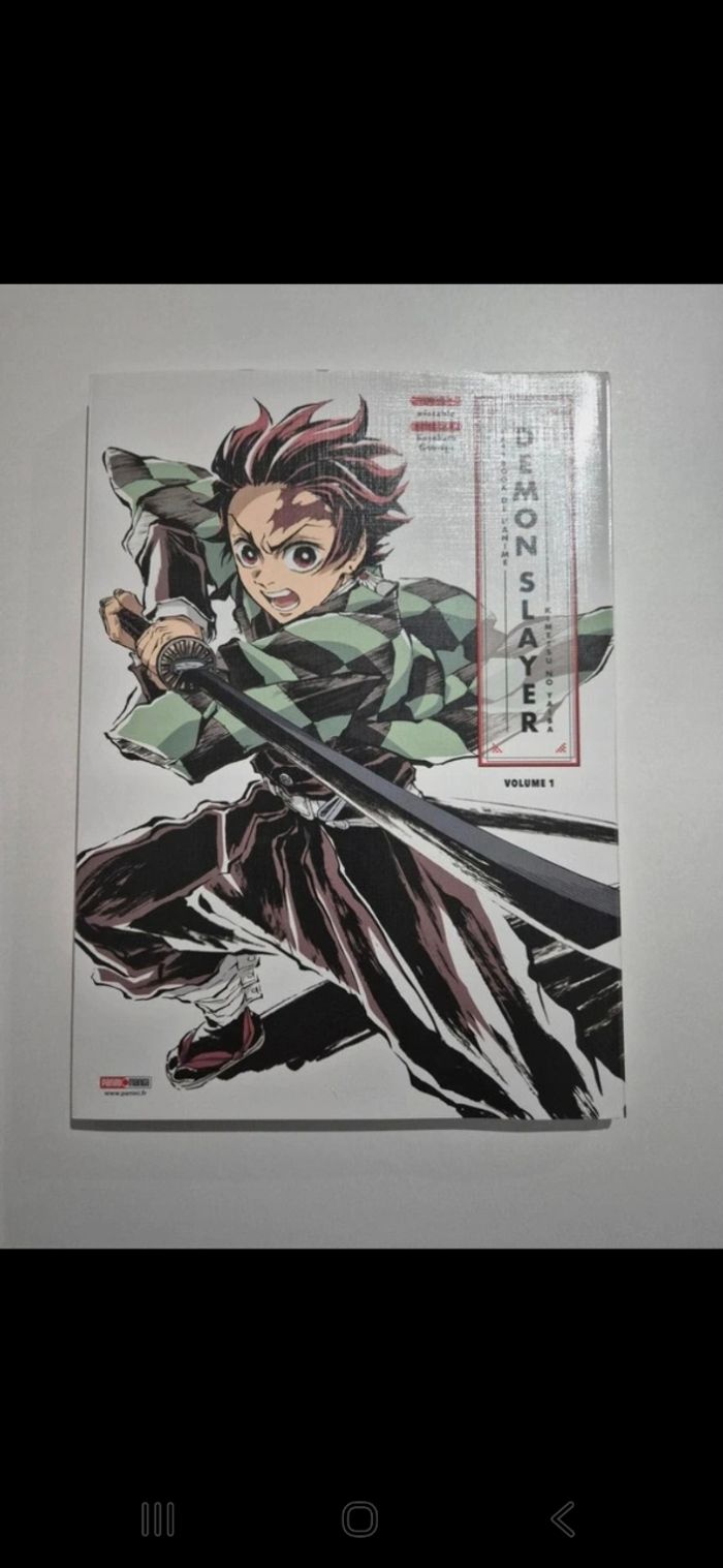 Artbook de l'anime demon slayer