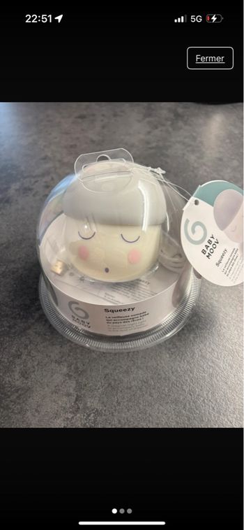 Veilleuse squeezy neuve + facture + garantie à vie