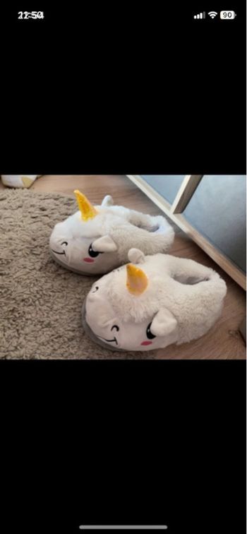 Chaussons licorne