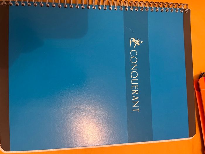 Cahier conquérant lot