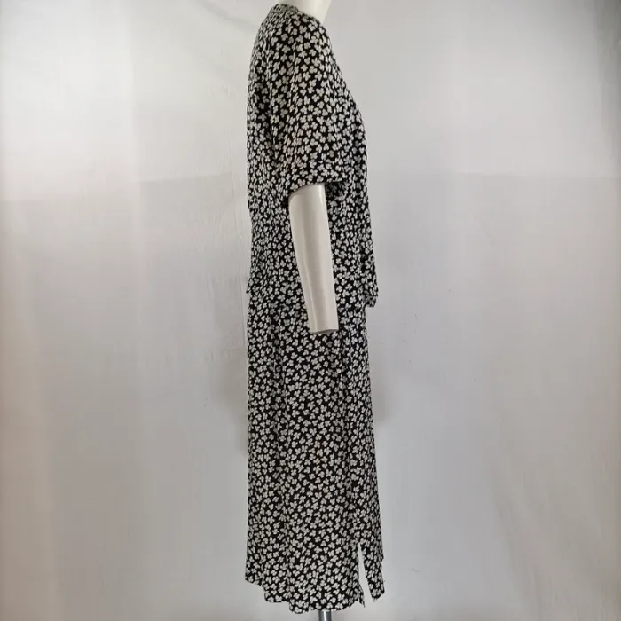 Ensemble vintage fleuri Paris 100 % viscose, jupe midi et veste boutonnée Betty Barclay 42 A1134 - photo numéro 18
