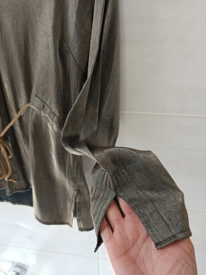Blouse vintage Agnès Flo t.42 viscose - photo numéro 4