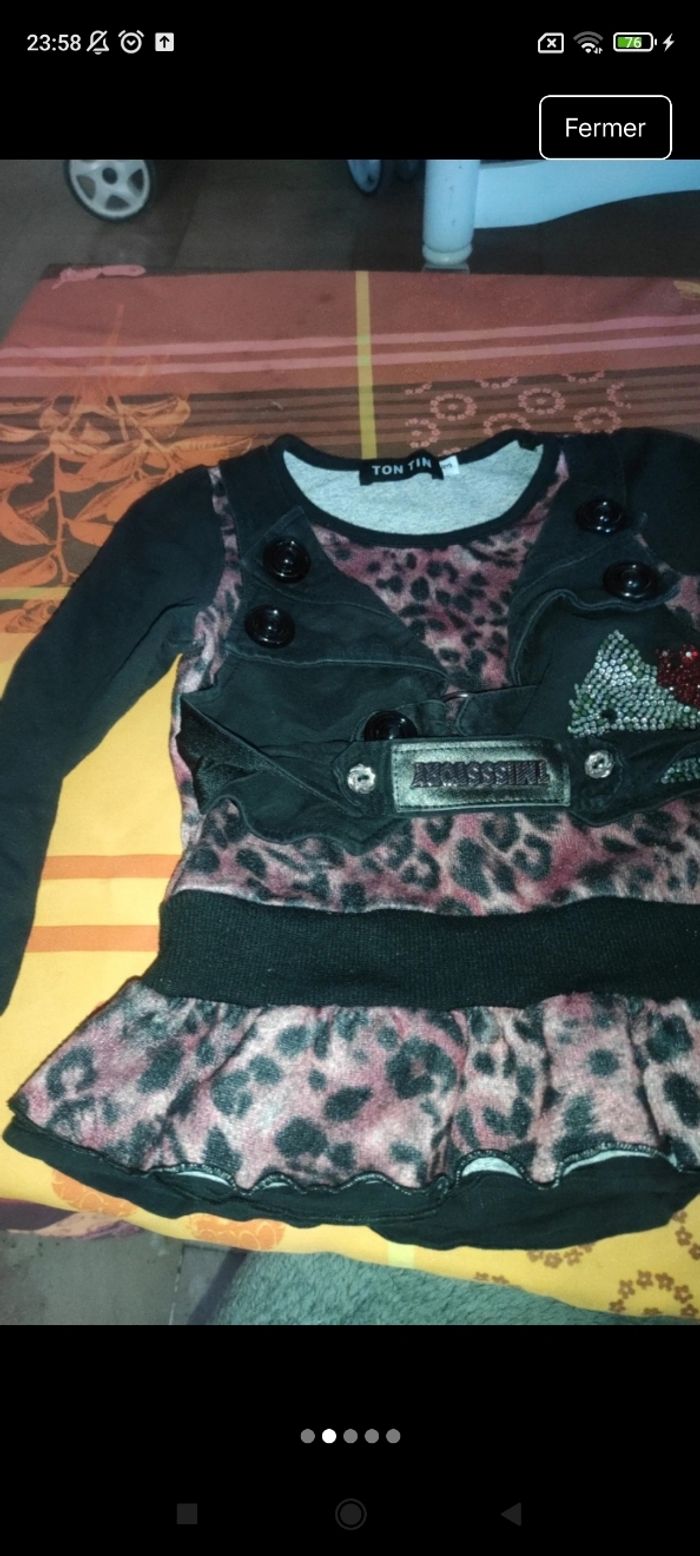 Très belle tunique fille e31 - photo numéro 2