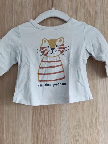 Tee shirt roi des pachas 3 mois