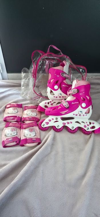  Rollers en ligne Hello Kitty – Pointure ajustable 34-37