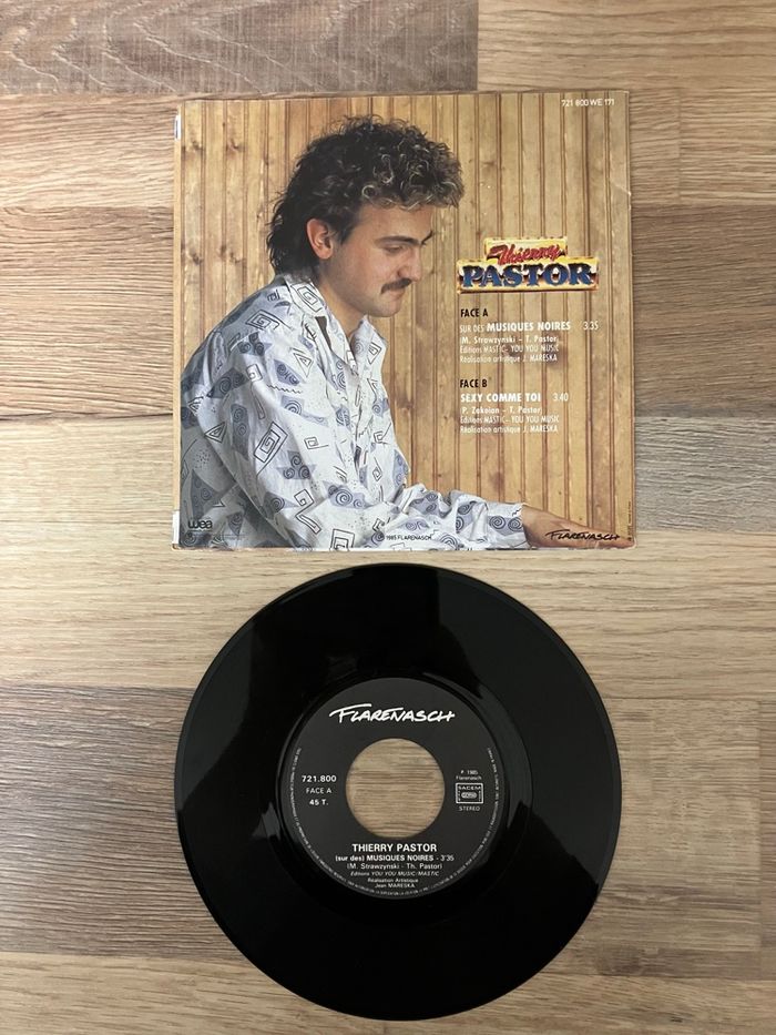 Vinyle 45 tours-Thierry Pastor-Musiques noires - photo numéro 2
