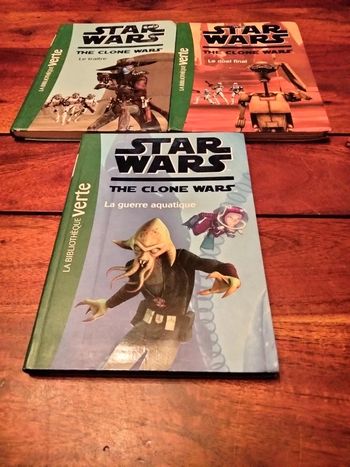 Lot de 3 livres star Wars bibliothèque verte 10/12 ans 128 pages
