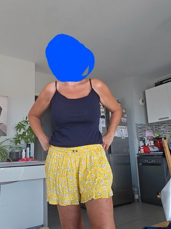 Short d été Superdry jaune taille 38