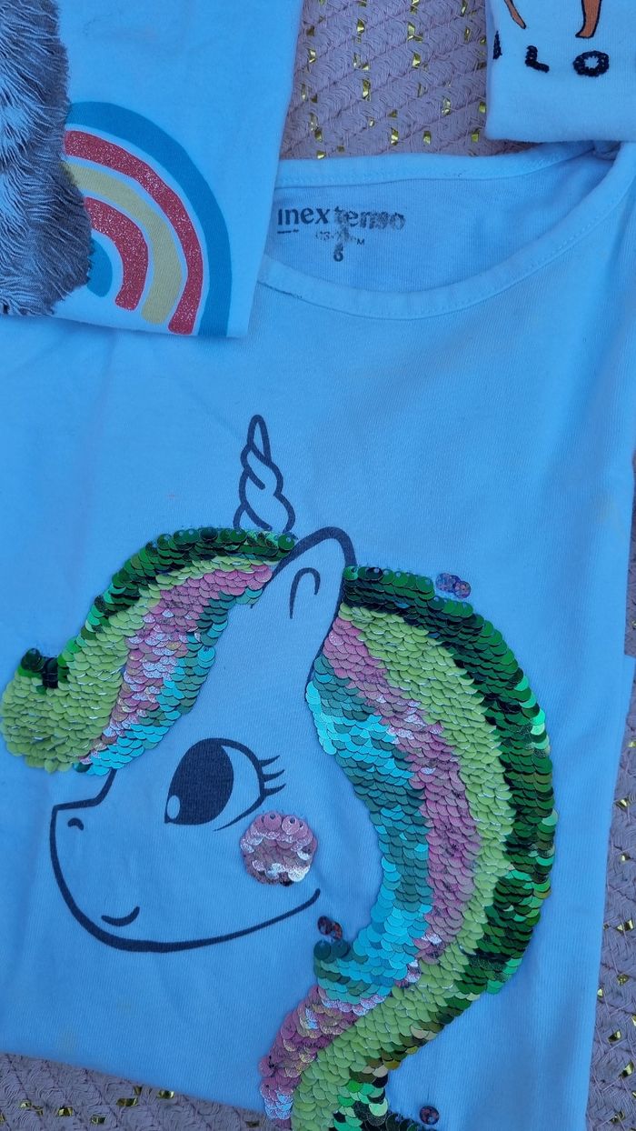 Lot 6 t shirt manches courtes 6 ans - photo numéro 5
