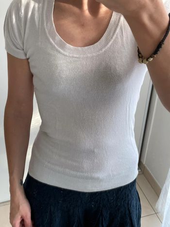 Tee shirt blanc tigre dos