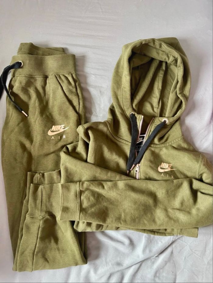 Ensemble Nike Air kaki - Sweet à capuche + jogging