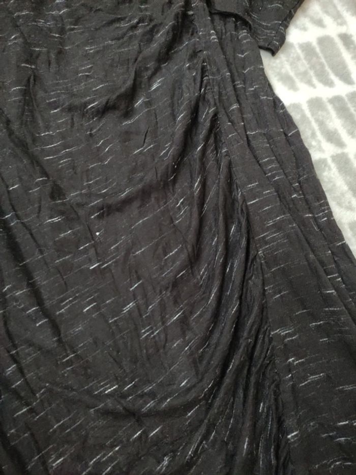 Robe hiver manches longues noir moucheté H&M taille S 36 - photo numéro 4