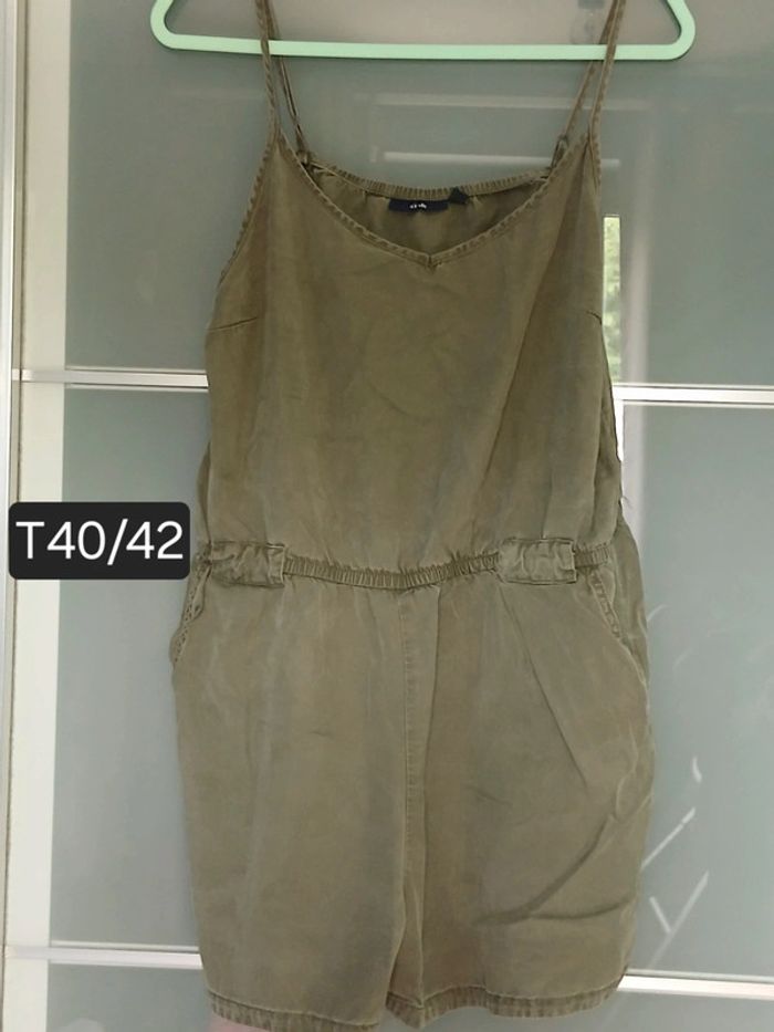 Combi short kaki