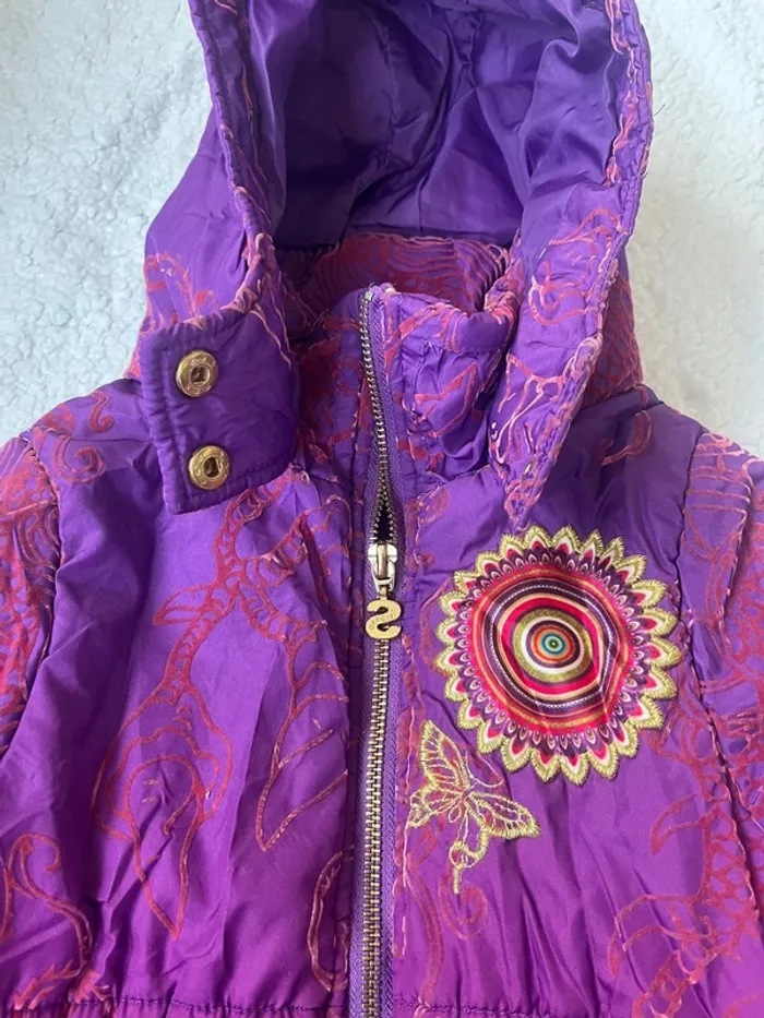 Doudoune manteau fille desigual 5-6 ans - photo numéro 2