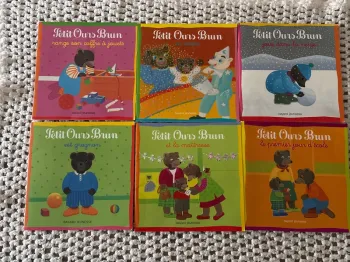 🛑lot de 6 livres ours brun🛑