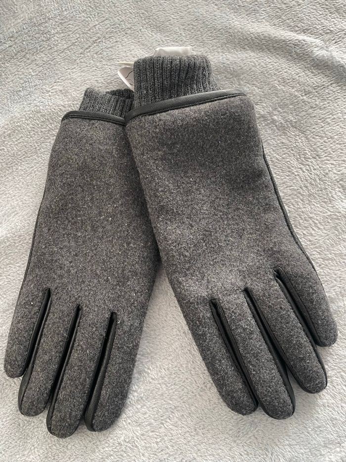 Gant gris noir tactile Devred - taille M