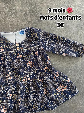 Robe 🌺 9 mois 🌺 Mots d’enfants
