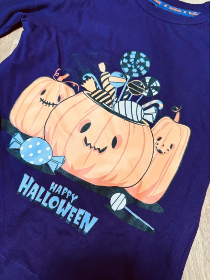 Taille 4 ans pyjama fille Halloween violet 🦇 - photo numéro 4