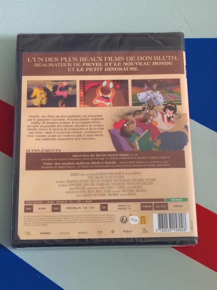 Blu Ray Charlie, Mon Héros (Don Bluth, Animation, Culte) - photo numéro 2