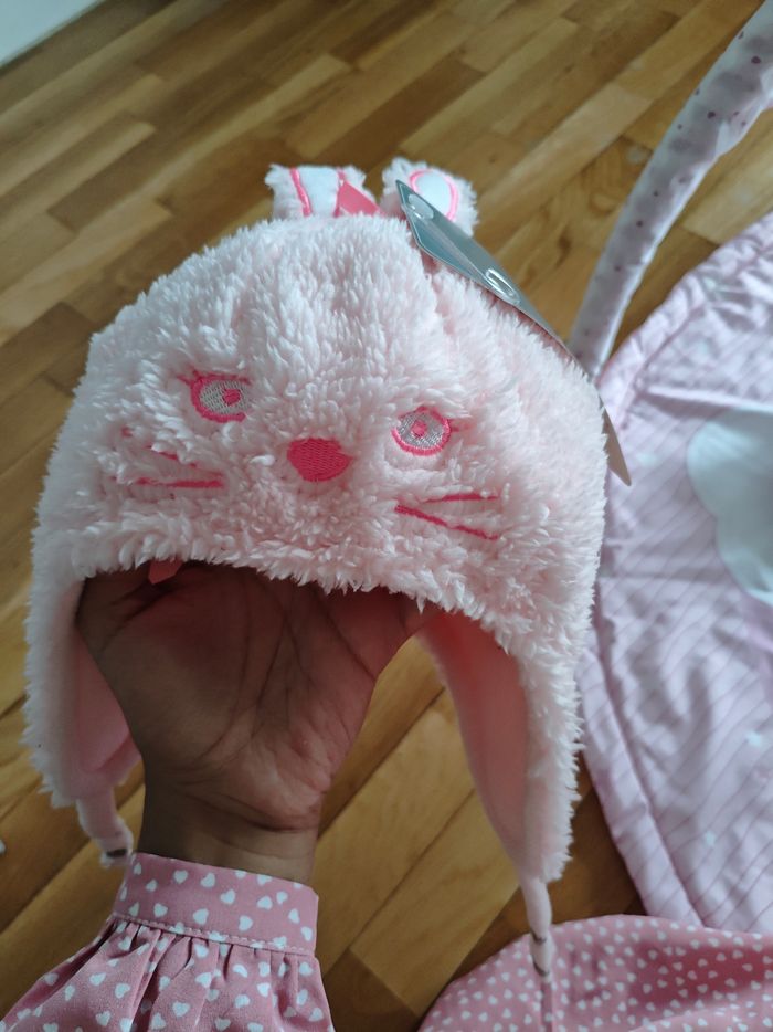 Bonnet Lapin ORCHESTRA Neuf avec étiquette – Rose – 6 mois - photo numéro 2